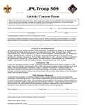 activity consent form